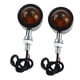 thumbnail image 1 of Nuevas luces intermitentes LED de dos lados amarillas para motocicletas Negro, 1 of 4
