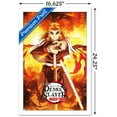 thumbnail image 3 of Demon Slayer: Mugen Train - Kyojuro Rengoku One Sheet Wall Poster, 14.725" x 22.375" Framed, 3 of 6