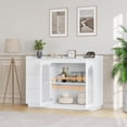 thumbnail image 5 of Sideboard Buffet Cabinet with  LED Light Modern Acrylic Glass Storage Sideboard with Adjustable Shelves for Kitchen Dining Room Living Room, 5 of 7