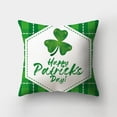 thumbnail image 1 of Decoraciones del Día de San Patricio. Funda de almohada de 45 x 45 cm. Cojín de primavera. Funda de almohada para decoración del hogar, habitación, sofá, coche, funda de almohada de fibra sintética., 1 of 7