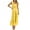 Yellow, variant on Musuos Women Summer Casual Flowy Long Dress Fly Sleeve Ruffle Striped Print A-Line Dress for Daily
