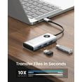 thumbnail image 6 of ORICO USB C Docking Station,6 in 1 USB C Dongle with HDMI 4K+PD100W+3*USB3.0,USB C Hub Multiport Adapter for MacBook/Dell/HP/Surface/Lenovo, 6 of 16