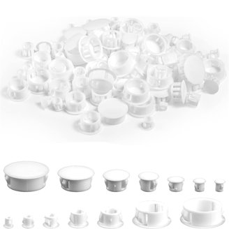 Coperture Foro Plastica 10mm, Tappi Per Mobili Da Cucina, Armadi, Per Nascondere Viti O Fori, Colore Neutro