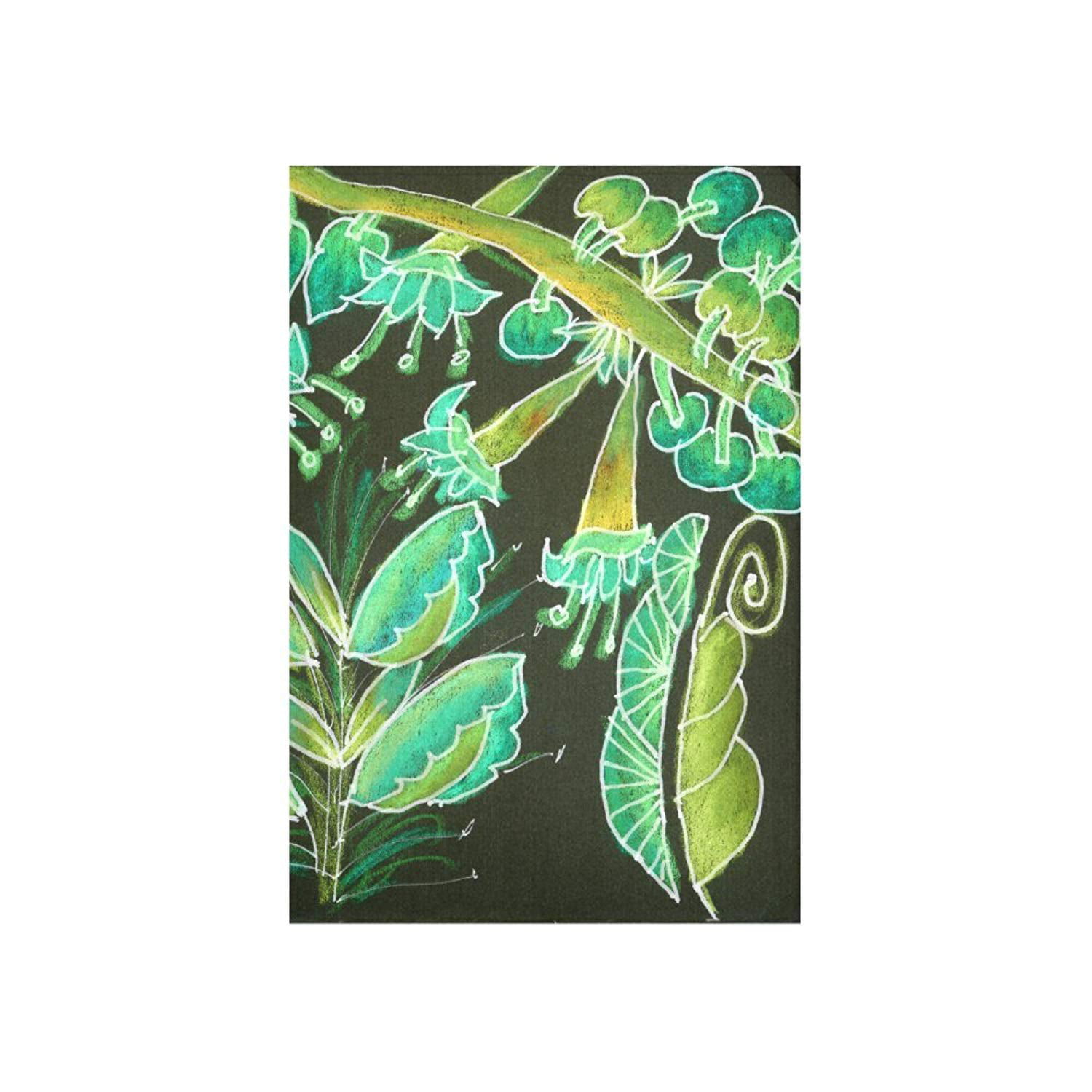 CADecor Irish Garden, Lime Green Flowers Dance in Joy Wall Tapestry Wall  Hanging Wall Art Home Decor 40x60 inches