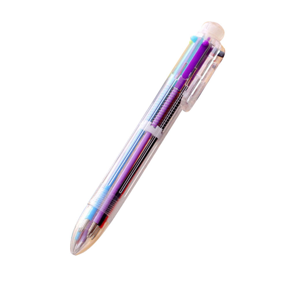 Creative Multicolor Ballpoint Pen Lovely Oil Pen Stationery Press Six Color Pen 