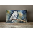 thumbnail image 4 of Snowy Owl Throw Pillow 12 in x 16 in, 4 of 4