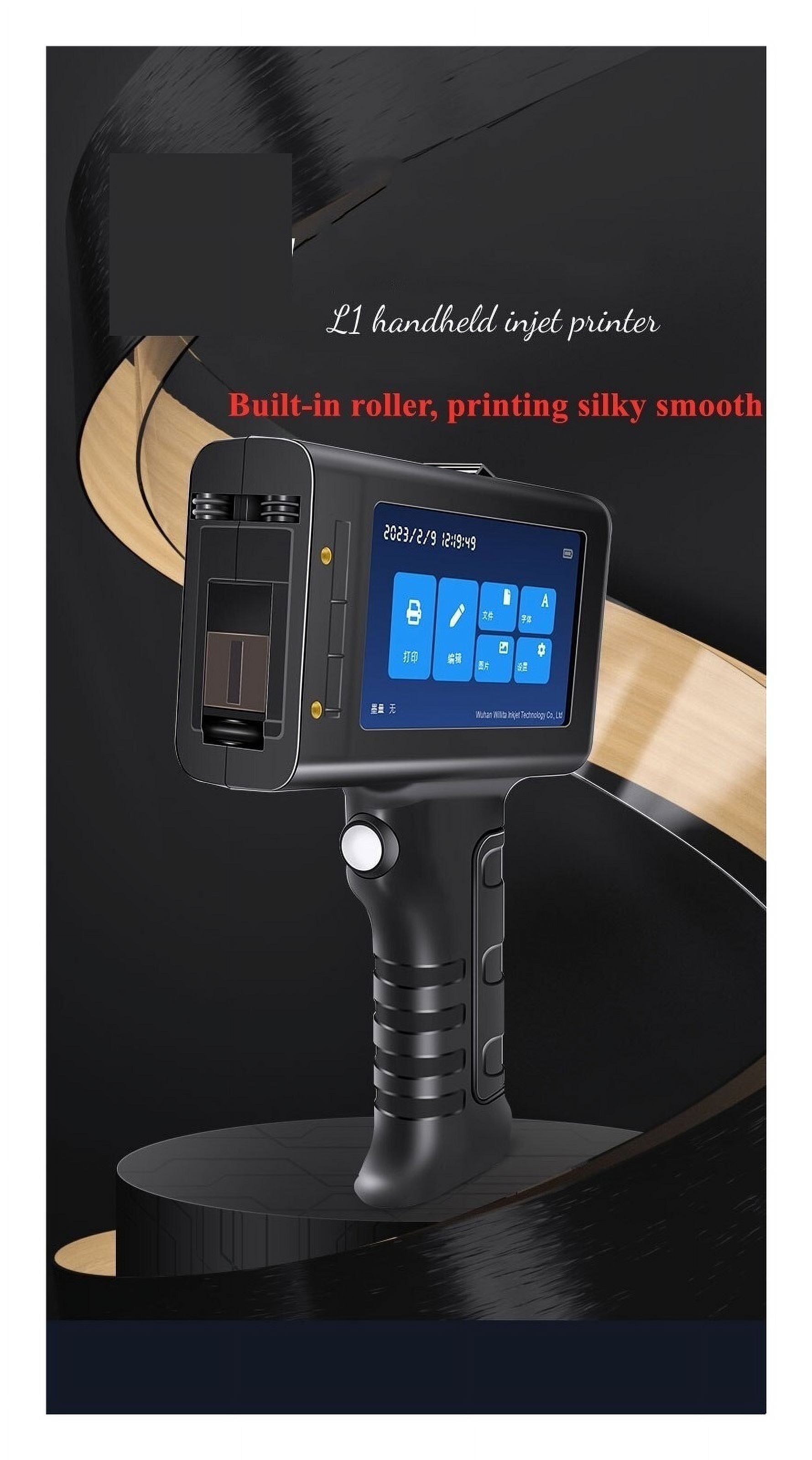 12.7mm Online Variable Batch Code Numbering Label Portable Handheld Printer, Smart Thermal Inkjet Printer ,Versatile Surface Compatibility
