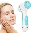 thumbnail image 5 of Suodoka Rechargeable Facial Cleansing Brush, 5-in-1 Electric Silicone Face Scrubber & Massager for Deep Pore Cleaning, Pink (9.45 inches / 24.0 cm), 5 of 9