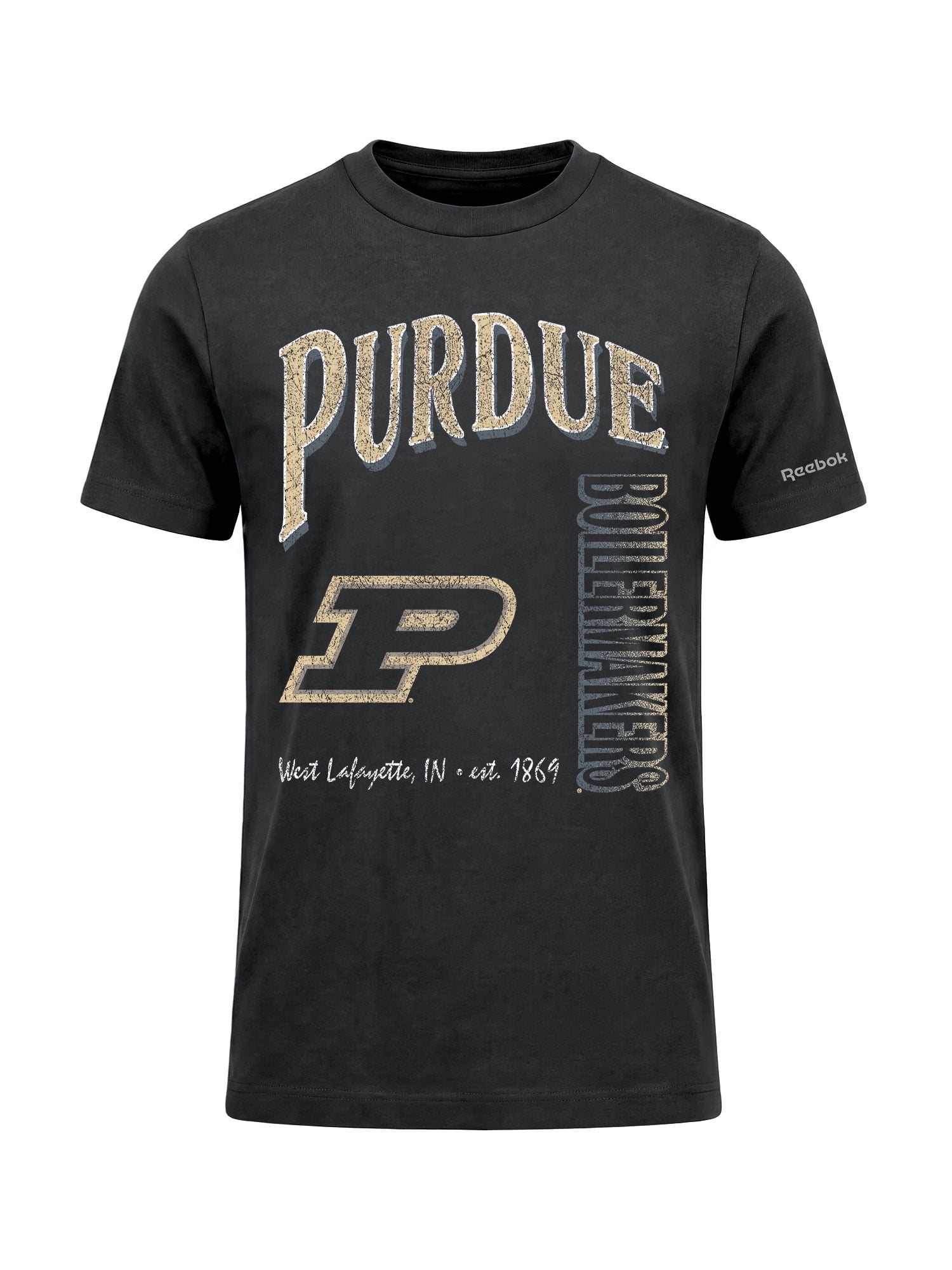 Purdue Boilermakers Reebok Mens Crew Neck Short Sleeve T-Shirt