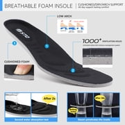 STQ Women's Walking Shoes Slip on Cushioned Breathable Sneakers Navy US 8.5