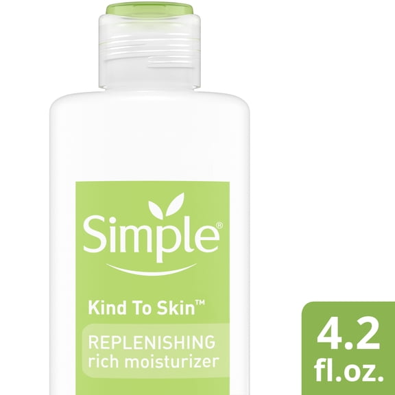 Simple Kind to Skin Face Moisturizer Replenishing Rich 12-Hour Moisturization for All Skin Types 4.2 oz