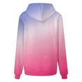 thumbnail image 3 of QUINDOS Women's Hoodies and Sweatshirts Women's Fashion Hoodies Casual Long Sleeve Crew Neck Gradient Color Pullover Tops, 3 of 4