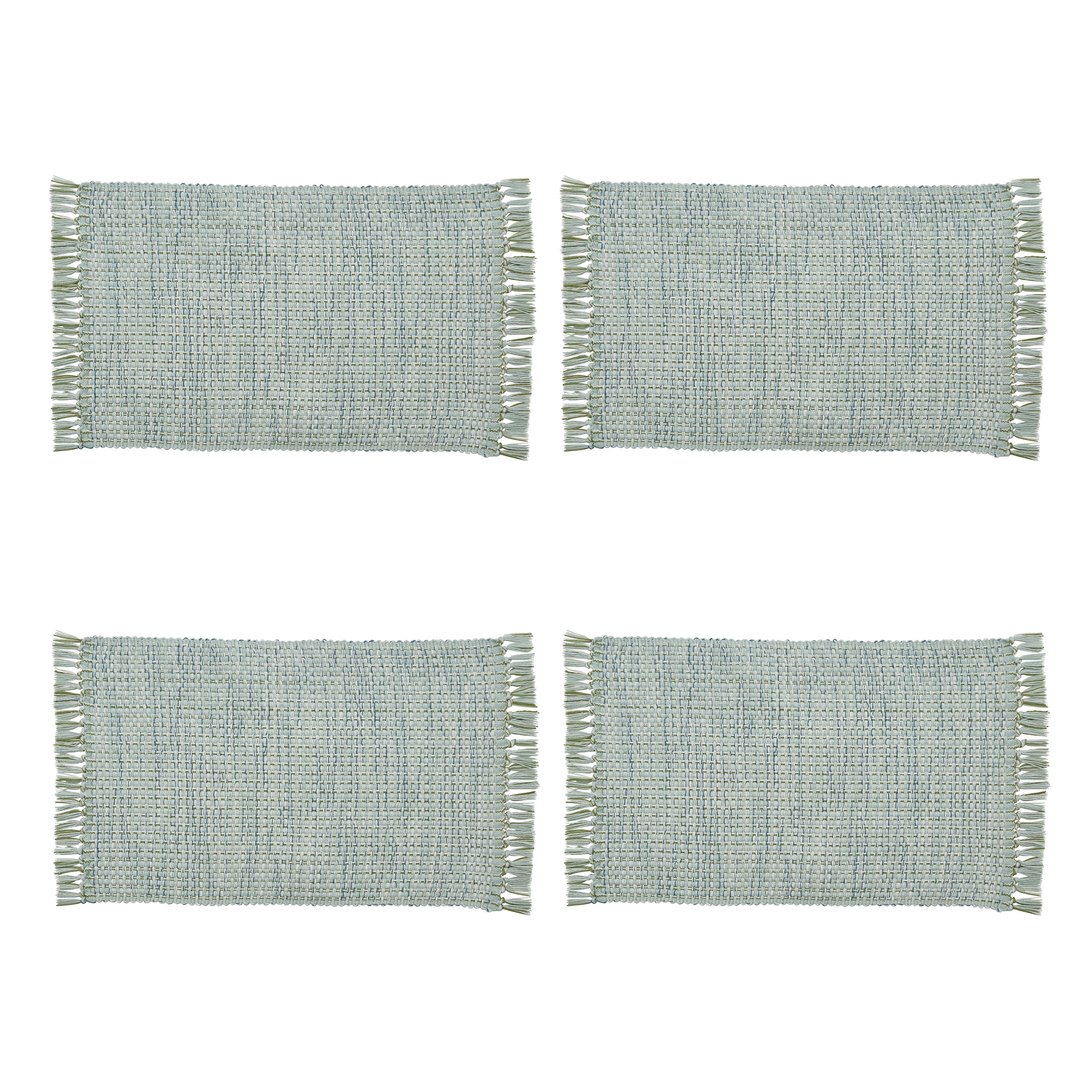 Park Designs Barely Blue Basketweave Placemat Set of 4