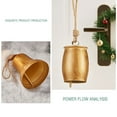 thumbnail image 4 of 1PC Christmas Vintage Gold Cow Bell,Hanging Vintage Brass Antique Lucky Rustic Crafts Bell with Jute Rope for Christmas Tree Staircase Fireplace Holiday Decor, 4 of 5