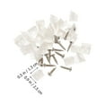 thumbnail image 2 of Miangastore 100 Pcs Supports de Meubles en Plastique pour Réparation de Coins de Tiroir, 2 of 8
