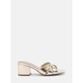 thumbnail image 3 of Scenario Women's Faux Croc Block Heel Sandals, 3 of 8