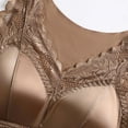 thumbnail image 5 of MOJOGO Women's Lace Undershrts Built-in Bra Cami Tops V-Neck Sleeveless Tank Top for Spring Fall Coffee 2XL, 5 of 9