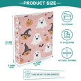 thumbnail image 3 of FORMRS 3 Ring Binder 1.5 inch with Pockets Set of 2 Clip Board 200 Sheets Capacity, Pastel Pink Halloween, 3 of 8