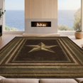 thumbnail image 2 of Design&I 6'x9' Washable Area Rug Banded Border Distressed Lone Southwestern Repeat Farmhouse Vintage Flowing for Dining Room, Under Table, Office, Snag-Free, 2 of 7