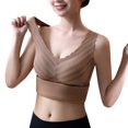 thumbnail image 4 of Ladies Soft Thermal Underwear Cold Weather Slim Fit Sleeveless Shirts V Neck Vest Bra Tank Spongy Pad Fashion Thicken Plush Winter Warm Lined Base Layer Casual Tops, 4 of 5