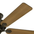 thumbnail image 5 of Hunter 52 inch Indoor Ceiling Fan with LED Lights - Bronze Ceiling Fan with Pull Chain, For Bedroom, Living Room, or Kitchen, Standard Mount, No Remote, 5 Blades - Swanson 50887, New Bronze, 5 of 14