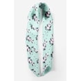 thumbnail image 2 of Bimba Foulard en Soie Pure Imprimé à Pois Verts et Raton Laveur pour Cheveux, Cou, Tête, Bandanas pour Femmes 40 x 80 Pouces, 2 of 6