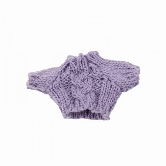 Conjunto de 4 prendas de repuesto para muñeca en miniatura: suéter de lana suave, ideal para 6 piezas