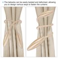 thumbnail image 4 of Unique Bargains Creative Curtain Tiebacks Clips Decorative Window Drape Twist Tie Backs, Pink 4 Pack, 4 of 6