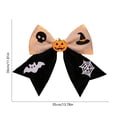 thumbnail image 3 of Roiihwy Large Halloween Bows Wreath, Pumpkin Bat Star Bows for Front Door, Black Ornament Tree Topper Bows for Halloween Indoor Outdoor Decor, 3 of 6