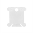 thumbnail image 4 of Embroidery Thread Winding Card Organizer Cross-stitch Line Thread Bobbin Plastic Card, White, 100pcs, 4 of 8