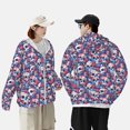 thumbnail image 3 of KLL daisy Skull red flower Print Men's Women’s UPF 50+ Sun Protection Outdoor Hoodie Jacket Long Sleeve Fishing Hiking Performance Shirt-XX-Large, 3 of 6