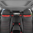 thumbnail image 2 of Motor Trend LuxeFit Red Faux Leather Car Seat Covers Full Set Matching Front & Rear Bench Seat Cover for Cars Trucks SUV, 2 of 8