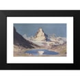 thumbnail image 2 of Hans Maurus 14x11 Black Modern Framed Museum Art Print Titled - Matterhorn Vom Riffelsee (1928), 2 of 5