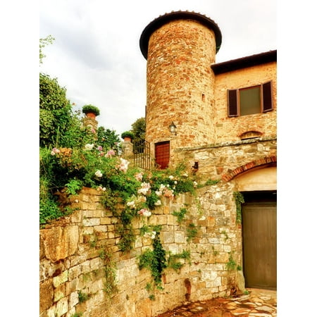 Castello Di Gabbiano, One of the Historic Chianti Wine Estates in Tuscany, Greve, Italy Print Wall Art By Richard