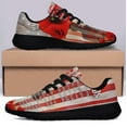 thumbnail image 3 of In Flanders Fields Poppy American flag Shoes Sneakers Black Size 9.5, 3 of 7