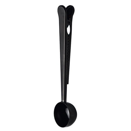

2 in 1 Stainless Steel Tea Coffee Measuring Cup Scoop Portable Bag Seal Clip Coffee Spoon Household Kitchen Coffeeware