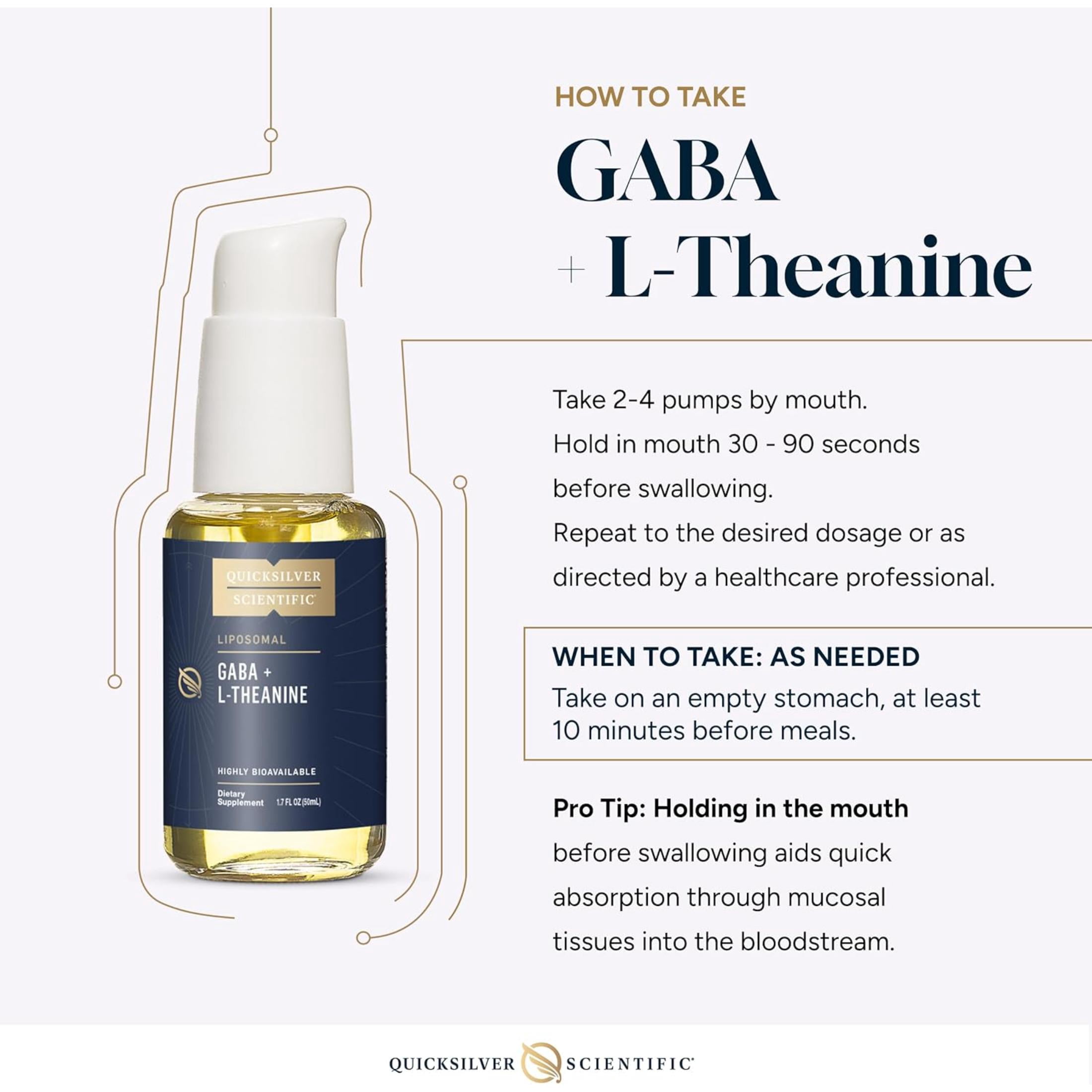 quicksilver scientific liposomal glutathione 50 ml reviews Scientific, GABA with L-Theanine, 1.7oz Bottle Capsule Count:30 Count tesamorelin and bpc 157 77R