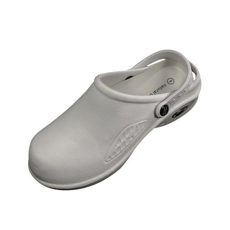 Natural Uniforms - Womens Lightweight Comfortable Nurse/Nursing Clogs WHITE / 10 B(M)