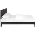 thumbnail image 5 of Modway Jessamine Faux Leather Upholstered Queen Platform Bed in Black, 5 of 8
