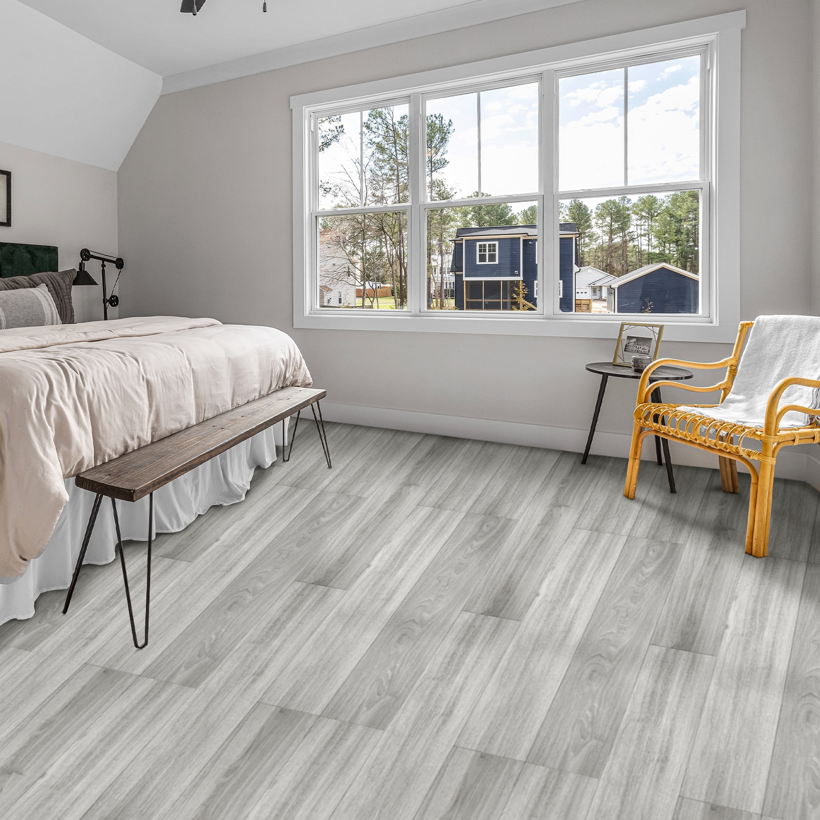 Self-adhesive 6" x 36" x 2mm Luxury Vinyl Plank（36 PACK)
