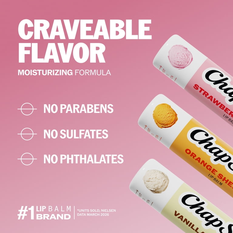 ChapStick Ice Cream Collection Lip Balm Lip Care, Moisturizer
