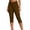 *Brown, variant on VBVC Women's High Waisted Stretchy Capri Pants , Slim Cropped Leggings For Women,Ladies' Button Fly Summer Trousers with Pockets,Black,S-2XL