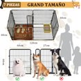 thumbnail image 2 of Valla para perro 7 paneles plegable portátil con puerta 120 x 60 x 60 cm adecuada para perros pequeños y medianos, 2 of 7