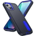thumbnail image 2 of for iPhone 13 Case, iPhone 13 Phone Case with Built in Kickstand, Shockproof/Dustproof/Drop Proof Heavy Duty Military-Grade Rugged Protective Cover for iPhone 13,Blue,For iPhone 13, 2 of 9