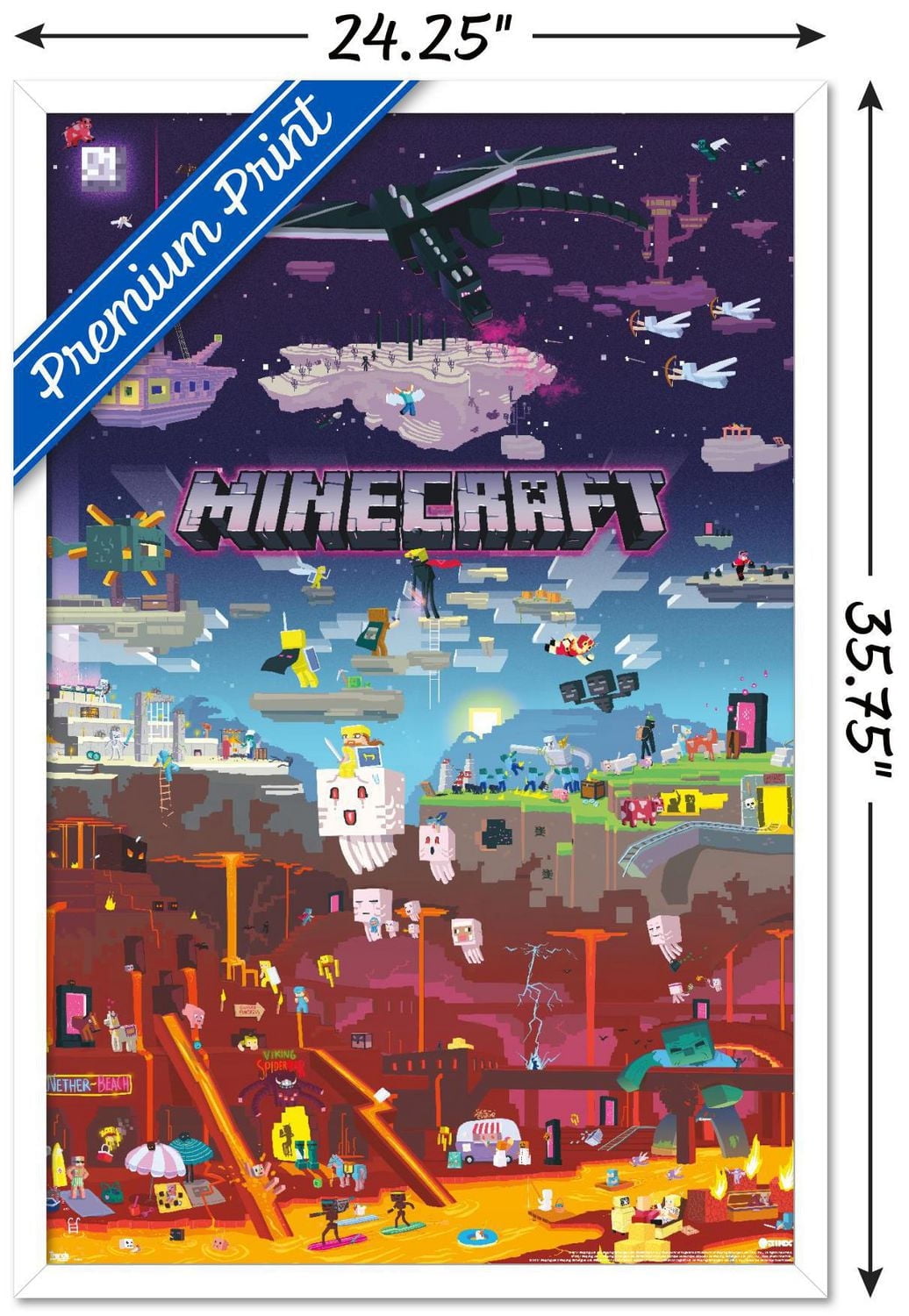 Minecraft - World Beyond Wall Poster, 22.375" x 34"