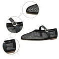 thumbnail image 5 of IUJSOY Mesh Ballet Flats for Women Buckle Strap Comfy Casual Office Fishnet Flat Shoes, 5 of 7