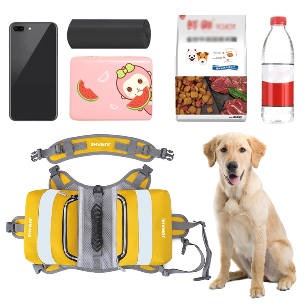 Necvior Dog Self Backpack Outdoor Training Pet Walking Camping Hiking Essential Multifunctional Dog Saddlebag