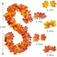 thumbnail image 2 of Pakyozj Fall Garland, Maple Leaf Autumn Garland 5.9 Ft Artificial Hanging Leaves for Mantle Table Decorations Front Door Outdoor Indoor Thanksgiving Fall Decor, 2 of 7