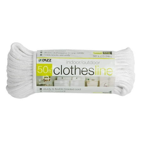 

Smart Design All Purpose Weather Resistant Clothesline Cord - 1 line x 50 feet - White