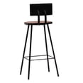 thumbnail image 4 of vidaXL Adult Polished and Painted Counter Height Bar Stools - Set of 4, Brown, 4 of 17